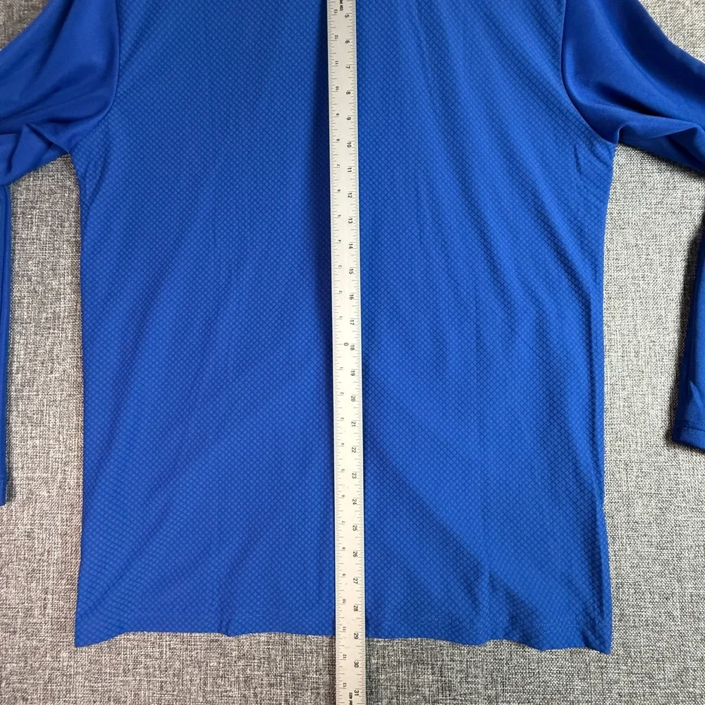 Adidas Shirt Mens | L | Royal Blue Slim Fit Long Sleeve Performance HS3505